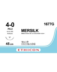 1677G - Perma-Hand Silk  4/0 x 45cm RC 19mm Needle (12)