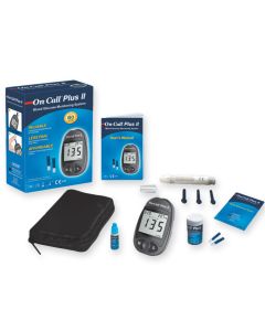 On Call Plus II Glucose Monitor, Test Strips and Control Solutions