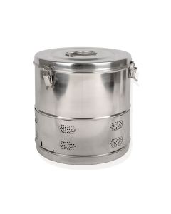 Round Sterilized Drums for Autoclave and Hot Air Sterilizer - 190 x 160m