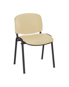 Galaxy Stacking Visitor Chair, Vinyl, No Arms
