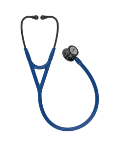  Littmann Cardiology IV Stethoscope - High Polish Smoke Edition, Navy Tube, Blue Stem 