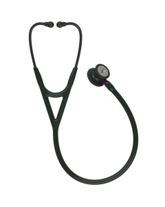  Littmann Cardiology IV Stethoscope - Black Edition, Black Tube, Violet Stem 