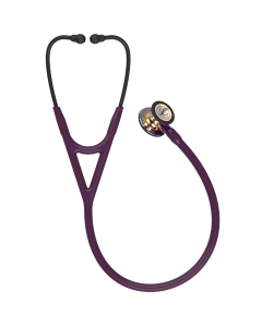 Littmann Cardiology IV - High Polish Rainbow, Plum Tube, Violet Stem, Black Headset