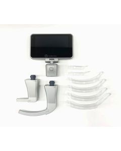 CORERAY Disposable Video Laryngoscope with 6 disposable blades MIL00, MIL0, MAC 1-4