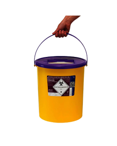 Daniels SHARPSGUARD Yellow Container Cytotoxic Purple Lid 24L - DD620RN