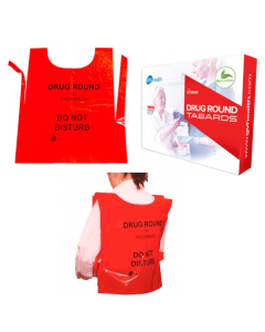 Disposable Red Drug Round Tabard / Apron (250)