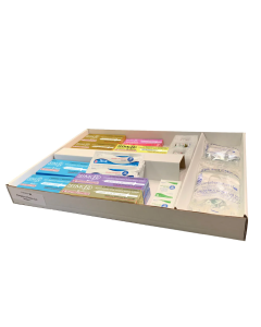 Loaded 6 Drawer Emergency Crash Cart for Simulation - Drawer 1 refills