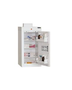  Sun-MC1 Medicine cabinet with 3 shelves, 2 door trays, shown with optional warning light